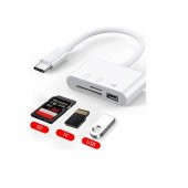 Usb Type C To Sd Microsd Tf Kart Okuyucu Usb 3in1 Çevirici Dönüştürücü Adaptör - 7