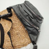 İmitasyon Deri Bel Çantası Siyah Renk - 2