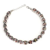 925 Ayar Gümüş Damla Mistik Topaz Taşlı Suyolu Bileklik thumbnail 1