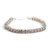 925 Ayar Gümüş Mistik Topaz Taşlı Yuvarlak Boy Suyolu Bileklik thumbnail 1