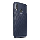 Smcase Samsung Galaxy A30 Kılıf Negro Karbon Silikon   Nano Ekran Koruyucu thumbnail 1