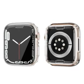 Smcase Apple Watch 41mm Tam Kapatan Şeffaf Silikon Ekran Koruyucu - 3