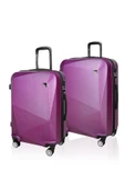 Polo&Sky Elmas Model Mor Renk 2'li Valiz Seti (Orta+Büyük) thumbnail 1