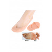qosrix AYAK TOPUK ÇORABI SİLİKON PATİK TEN RENGİ ÇORAP AYAK ÇATLAK TOPUK DİKENİ ÖNLEYİCİ SİLİKON PATİK - 4