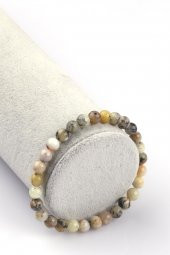 Merlinite Opal Doğal Taş Bileklik 6mm Küre Kesim thumbnail 1