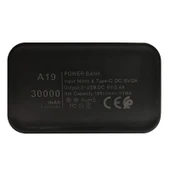 Konfulon A19 Dijital Ekranlı Powerbank 30.000 mAh Hızlı Şarj thumbnail 5