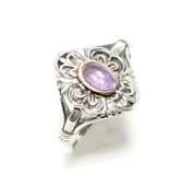 Konstantinapol Tasarım Ametist Taşlı Otantik Yüzük thumbnail 3