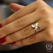 925 Ayar Gümüş Pervane Yüzük thumbnail 3