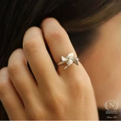 925 Ayar Gümüş Pervane Yüzük thumbnail 1