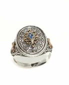 Konstantinapol Tasarım Safir Taşlı Otantik Yüzük thumbnail 3