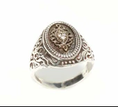 Konstantinapol Tasarım Zirkon Taşlı Otantik Yüzük thumbnail 3