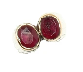 Konstantinapol Tasarım Yakut Taş Otantik Yüzük - 3