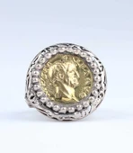 Bizans Sikkesi Gümüş Yüzük thumbnail 3