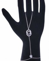 925 Ayar Gümüş Halka Modeli Şahmeran, Beyaz - 4
