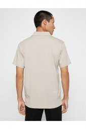 Basic Tişört Polo Yaka Pamuklu - 4