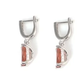 925 Ayar Gümüş Oval Zultanit Taşlı Küpe thumbnail 2