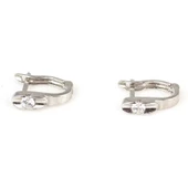 925 Ayar Gümüş Tektaşlı Küpe thumbnail 2