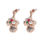 925 Ayar Gümüş Zambak Motifli Zirkon Taşlı Küpe thumbnail 1