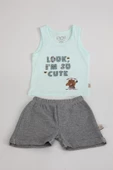 Look Baskı Şortlu Takım 3495 - 1