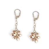 925 Ayar Gümüş Çiçekli Sallantılı Küpe thumbnail 1