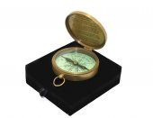 Kutulu Pirinç Pusula Dekoratif Hediyelik thumbnail 1