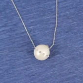 925 Ayar Gümüş İncili Kolye thumbnail 2