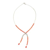 925 Ayar Gümüş Şarnelli Mercan Toplu Kolye thumbnail 4