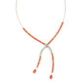 925 Ayar Gümüş Şarnelli Mercan Toplu Kolye thumbnail 3