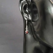 925 Ayar Gümüş Yuvarlak Küçük Boy Oniks Taşlı Küpe thumbnail 2