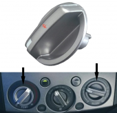 Ford Ranger Kalorifer Isı Ayar Düğmesi Sol Ve Sağ [1 Adet] 2006-2008 - 1