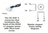 Nema 17 200 Adım 4Pin Step Motor 42×38mm 18cm Vidalı H/Bi 1.8C 3,7kg-cm 1.7A 2.8V - 5