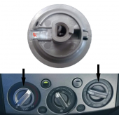 Mazda BT50 Kalorifer Isı Ayar Düğmesi Sol Ve Sağ [1 Adet] 2006-2008 - 3