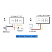 Dijital Voltmetre Dijital Ampermetre DC 100V 10A thumbnail 4