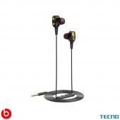 Tecno 2023 Hot Beats 3D Hifi 4 Hoparlörlü Xiaomi Poco M3 3.5mm Jack Girişli Kablolu Mikrofonlu Kulaklık Siyah thumbnail 3