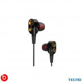 Tecno 2023 Hot Beats 3D Hifi 4 Hoparlörlü Xiaomi Poco M3 3.5mm Jack Girişli Kablolu Mikrofonlu Kulaklık Siyah thumbnail 4