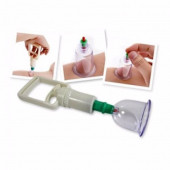 qosrix VAKUMLU HACAMAT KUPASI BARDAK KUPA ÇEKME SETİ MASAJ ALETİ 12 LI SET 12 ADET KUPA 1 ADET VAKUM POMPASI - 1