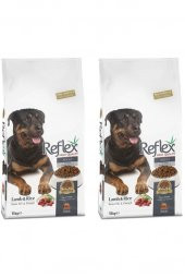 Reflex Adult Dog Kuzu Etli & Pirinçli Yetişkin Köpek Maması 15 Kg 2 Adet - 1