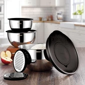 Amboss 9 Parça Paslanmaz Çelik Satin Kase Seti ve - 2