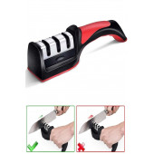 qosrix PROFESYONEL BIÇAK BİLEME ALETİ 3 AÇILI ELMAS EL BIÇAKLARI BİLEME ALETİ APARATI MAKİNESİ ERGONOMİK SAPLI - 2