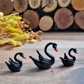 Veraart El Yapımı Murano Cam 3' lü Kuğu Biblo - 7