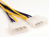 PrimeX PX-4260 2xMolex to 8 PİN Ekran Kartı Güç Kablosu Çevirici, 4pin to 8pin Ekran Kartı Güç Kablosu - 4