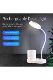 Led Masa Okuma Lambası Şarjlı Kalemlikli - 1