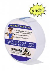 Çift Taraflı Bant Köpük Bant 38mm x 2mt 6 Adet Çerçeve Tablo Halı Yapıştırma Bandı İç Ve Dış Mekan Süper Güçlü Köpük Bant - 1