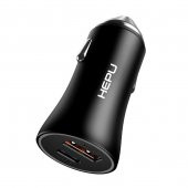 HEPU HP778T QC3.0 PD20W Çift Çıkışlı Araç Şarj Aleti + Type-C to Type-C Kablo Set - 2