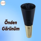 Clara Mobilya Kanepe Tv Ünitesi Konsol Koltuk Ayağı Siyah Gold Renk 18 Cm Ayakları thumbnail 7