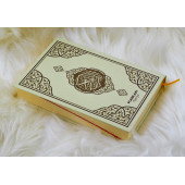 Orta Boy Krem Renkli Karekodlu Kuranı Kerim (24.5cmx17cm) Seccade (67cmx122cm) Tesbih Set - 5