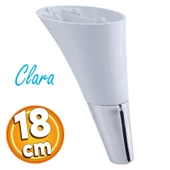 Clara Mobilya Kanepe Tv Ünitesi Konsol Koltuk Ayağı Beyaz Renk 18 Cm Ayakları - 1