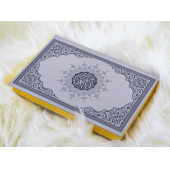 Orta Boy Gri Renkli Karekodlu Kuranı Kerim (24.5cmx17cm) Seccade (67cmx122cm) Tesbih Set - 4