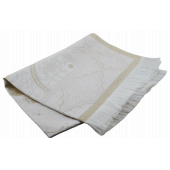 Krem Renkli Karekodlu Kuranı Kerim (22cmx16cm) Seccade (67cmx122cm) Tesbih Set - 6