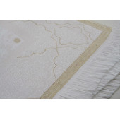 Krem Renkli Karekodlu Kuranı Kerim (22cmx16cm) Seccade (67cmx122cm) Tesbih Set - 7